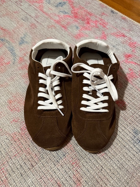 Dolce Vita Shoes - Women’s Brown Suede Lace-Up Sneakers